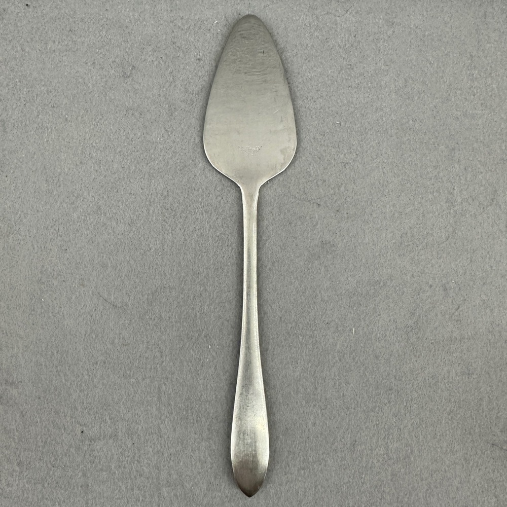 Vintage Silhouette Cake Server‎ Stainless Steel Serrated Edge Pie Dessert